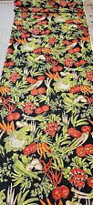 2+ Yards Vtg Hoffman California Fabrics, Veggies on black background, Rare HTF for sale  Shipping to South Africa