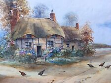 Warwickshire cottage watercolo for sale  CAMBORNE