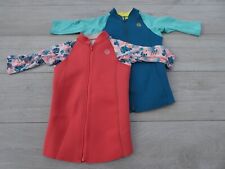 2x Decathlon Child Swimsuit Top Jackets Orange Blue 8/9Years 131/140 cm. R2 for sale  GLOUCESTER