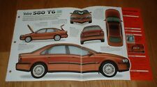 ★★1998 VOLVO S80 T6 ORIGINAL IMP BROCHURE SPECS INFO 98 99 00★★ for sale  Shipping to South Africa