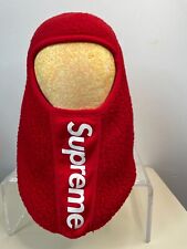 Máscara facial de esquí Supreme Polartec pasamontañas lana roja invierno, usado segunda mano  Embacar hacia Argentina