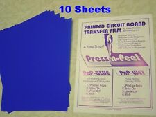 10 Sheets Press-n-Peel Blue PCB Transfer Paper Film Etch Printed Circuit Boards for sale  Shipping to Canada