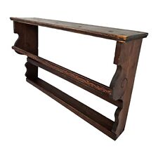 Used, Antique Oak Wood Wall Rack Plate Shelf Mission Arts & Crafts Primitive for sale  Shipping to South Africa
