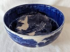 Antique 1910 Blue & White Bowl by Jenny Lind Royal Staffordshire Burslem Pottery for sale  Shipping to South Africa