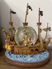 Disney De Colección Peter Pan Captain Hook Musical Globo de Nieve Barco Pirata Coleccionable segunda mano  Embacar hacia Argentina