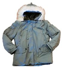 Parka militar estadounidense clima frío extremo N-3B L abrigo con capucha chaqueta Greenbrier años 80 segunda mano  Embacar hacia Argentina