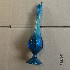 Small Blue Swung Glass  Vase, used for sale  Shipping to South Africa