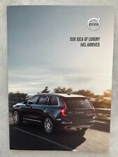 Folleto de ventas de autos de mercado Volvo XC90 Reino Unido - 2015 segunda mano  Embacar hacia Mexico