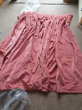 pink velour curtains for sale  BUNGAY
