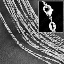 Colares de corrente ROLO folheados a prata esterlina 925 joias 10X 16-30 polegadas por atacado comprar usado  Enviando para Brazil