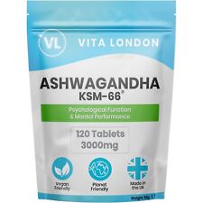 Extracto de raíz de ashwagandha 2000 mg 120 tabletas para ansiedad fatiga estrés ayuda para dormir segunda mano  Embacar hacia Mexico