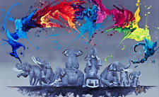 elephant art frame for sale  Cary