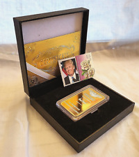 Fort Knox Silver Gold Bar Donald Trump Signed 2024 israel Stamp Pray for Peace for sale  SALFORD