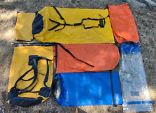 Used, (7) DRY BAG LOT Waterproof Rafting Kayaking Camping Canoe Various Sizes/Brands for sale  Shipping to South Africa