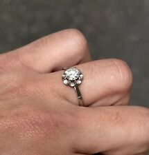 Bague solitaire platine d'occasion  Paris XII