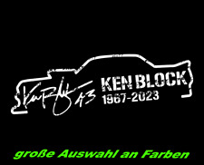 Adesivo Ken Block RIP Rally Leggenda Adesivo Auto Tuning Sticker usato  Spedire a Italy