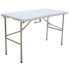 Folding Table 4ft Heavy Duty Plastic Camping Picnic Portable Banquet BBQ Tables for sale  Shipping to South Africa