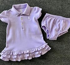 Usado, CONJUNTO DE VESTIDO POLO RALPH LAUREN ORIGINAL BEBÊ MENINAS AUTÊNTICO Tamanho 12 meses em excelente estado usado comprar usado  Enviando para Brazil