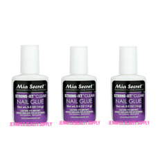 MIA SECRET STRONG JET COLA TRANSPARENTE PARA UNHAS GEL RESINA 0,5 OZ ESCOVA NA COLA comprar usado  Enviando para Brazil