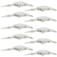 10 Unpainted Crankbait Fishing Lure Body 4 1/8Inch 1/5OZ Blank lures Free eyes63 for sale  Shipping to South Africa