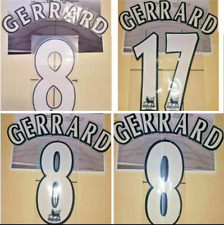 Conjunto de nome/número branco Liverpool Gerrard #8#17 PREMIER LEAGUE & Champions League  comprar usado  Enviando para Brazil