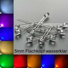 5 mm LED cabeza plana impermeable todos los colores incl. resistencias diodos emisores de luz LED segunda mano  Embacar hacia Argentina