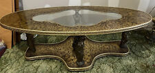 brass glass coffee table for sale  Monroe