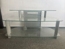 Glass TV table on 3 levels height: 52 cm deep: 52 cm wide:104 cm for sale  Shipping to South Africa