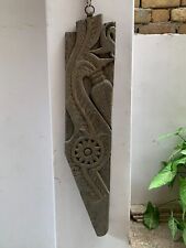 Wooden wall panel carved  animal statue Wall hanging distressed old frame, used for sale  Shipping to South Africa