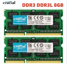 Computadora portátil Crucial DDR3 16 GB 2 x 8 GB PC3-12800 SODIMM 1600 memoria RAM PC3L 16G DDR3L, usado segunda mano  Embacar hacia Argentina