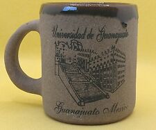 Mexican Taza Barro Sand Clay Pottery Cup universidad de Guanajuato 50's Rare for sale  Shipping to Canada