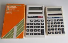 X2 CASIO RETRO VINTAGE CALCULAORS. CASIO HS-8 WITH BOX & CASIO HS-7. BOTH TESTED for sale  Shipping to South Africa