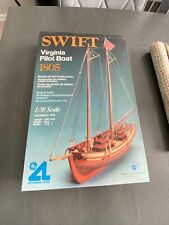 Used, Artesania Latina Swift Virginia Pilot Boat 1805 Wood Model Kit  Made in Spain for sale  Shipping to South Africa