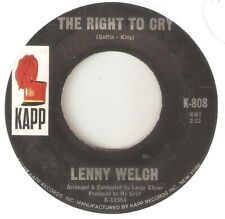 Lenny welch right for sale  COLNE