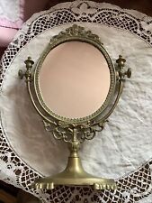 antique brass mirror for sale  POOLE