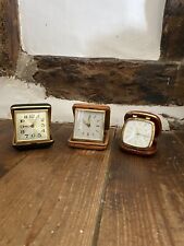 Vintage travel clocks for sale  IPSWICH