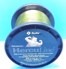 Sufix Herculine Dyneema Braided Fishing Line 40lb 1000m 1100yds Green for sale  Shipping to South Africa