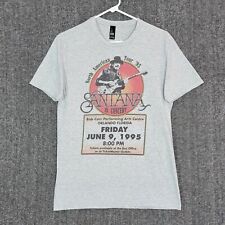 Camiseta Santana Masculina Pequena Cinza North American Tour '95 1995 Orlando FL comprar usado  Enviando para Brazil