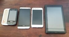 Samsung Galaxy HTC LG RCA Lote De 4 Celulares Smartphones Tablet SOMENTE PARA PEÇAS , usado comprar usado  Enviando para Brazil