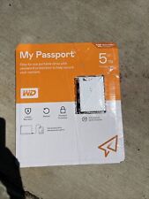 Western Digital My Passport 5TB 2.5 Inch USB-A Portable HDD (WDBPKJ0050BWT-WESN), used for sale  Shipping to South Africa