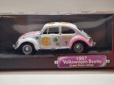 Road Signature 1967 Volkswagen VW Beetle Flower Power Bug carro fundido escala 1:18 comprar usado  Enviando para Brazil
