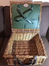 OPTIMA LARGE WICKER FOUR PERSON PICNIC HAMPER/BASKET, EMPTY 36 X 18 Cm for sale  Shipping to South Africa