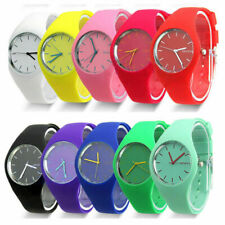 New Women Ladies Soft Jelly Silicone Band Quartz Sports Girl Kids Wrist Watch for sale  Shipping to South Africa