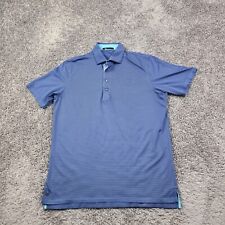 Camisa polo masculina listrada azul grande desempenho golfe stretch Greyson comprar usado  Enviando para Brazil