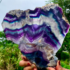 2.42LB  Natural beautiful Rainbow Fluorite Crystal Rough stone specimens   segunda mano  Embacar hacia Argentina