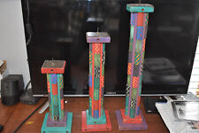 Shoestring Creations Candle Sticks/Holders by Ralph Garrett Folk Art for sale  Shipping to South Africa