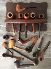 selection of 15 smoking pipes and a pipe rack for sale  Shipping to South Africa