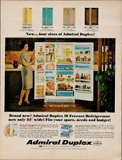 1966 Admiral Duplex Freezer Geladeira Impressão Vintage Anúncio Agora Em Quatro Tamanhos a1, usado comprar usado  Enviando para Brazil
