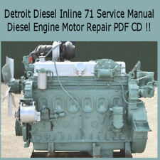 Detroit diésel en línea 71 manual de servicio 3, 4, 6 cilindros taller reparación PDF CD  segunda mano  Embacar hacia Argentina