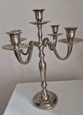 Silver coloured candelabra for sale  BROSELEY